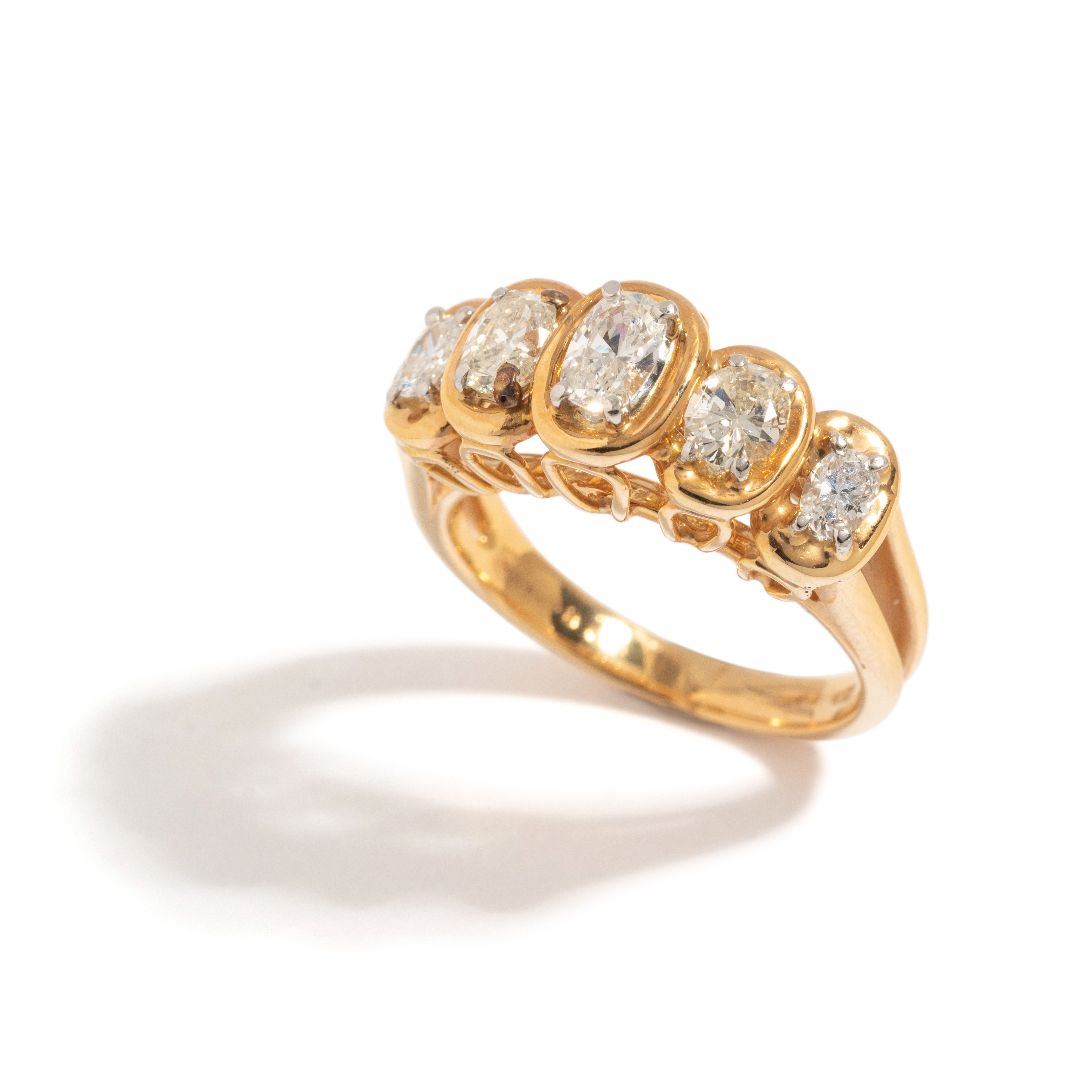 Oscar Heyman, Yellow Gold And Diamond Ring