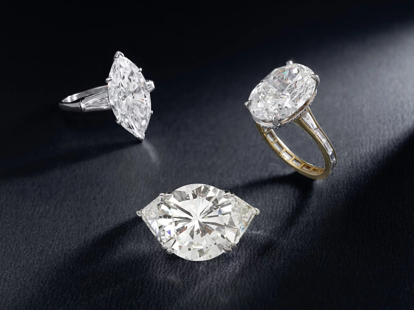 Several different types of diamond ringsAI-generated content may be incorrect.