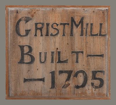 A Carved Wood 'Grist Mill' Trade Sign Lot 1539
