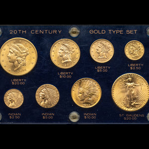 A United States Gold Coins of the 20th Century Eight-Coin