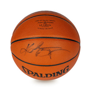 kobe bryant signed basketball