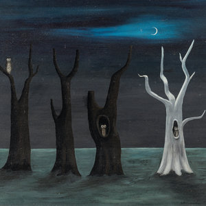 Four Trees and Three Owls