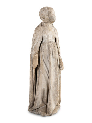 A French Limestone Figure of the Foolish Virgin Lot 106