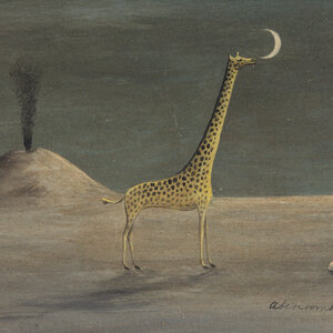 Giraffe and Moon with Volcano (Giraffe and Volcano #2), 1951