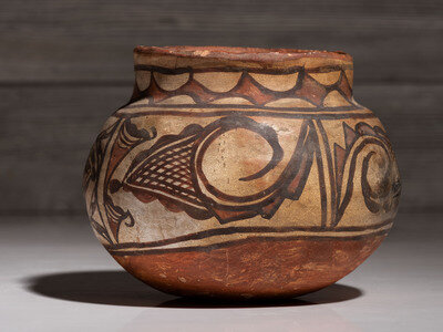 Hopi Polacca Pottery Jar Lot 136