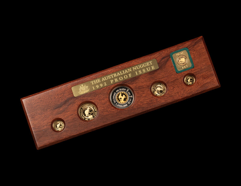 コレクション Perth Mint AUSTRALIA] A 1992 Perth Mint Australian Nugget Five-Coin Proof Set