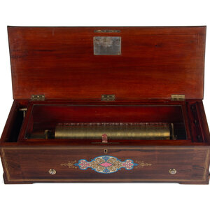 A Nicole Frères Grand Format Overture Cylinder Music Box Lot 6