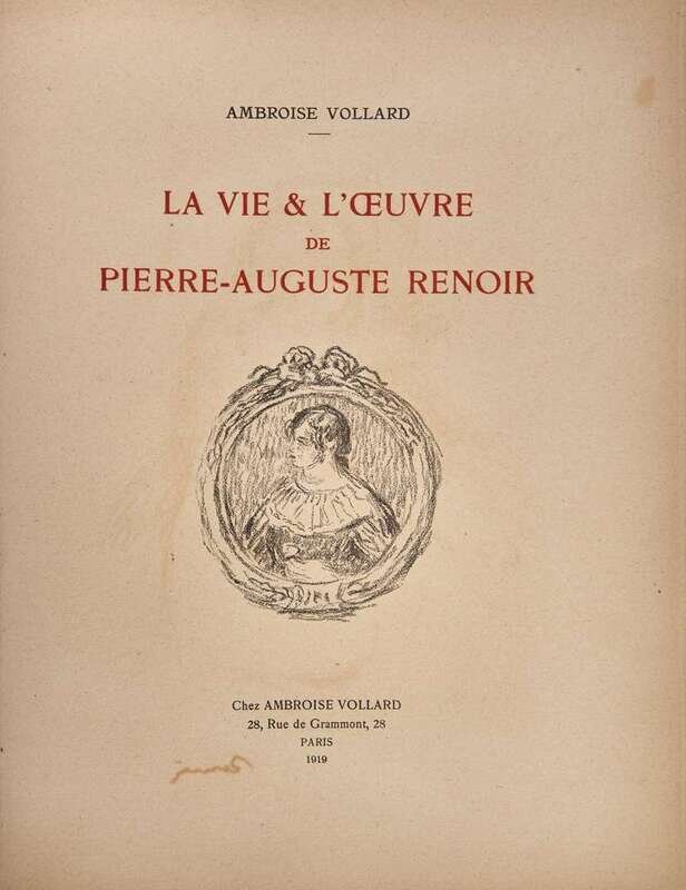 Art] [Renoir, Pierre-Auguste] Vollard, Ambroise: La vie & l