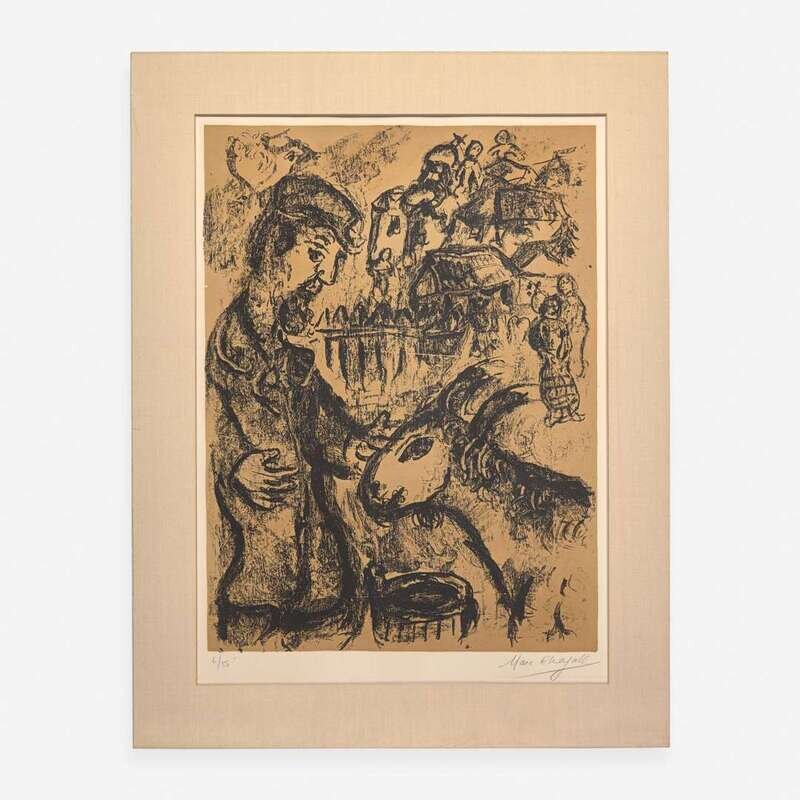 Marc Chagall (French/Russian, 1887-1985) Paysan à la Chèvre Lot 94
