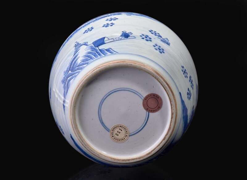 A Chinese blue and white 