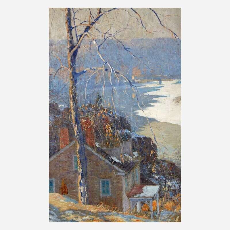 Daniel Garber (American, 18801958) Up the River, Winter Lot 55