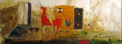 レオマクドウェル LEO McDOWELL リトグラフ Horse＆Rider レオマクド