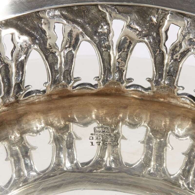 Sterling silver punch bowl of New York interest Whiting Mfg. Co., North