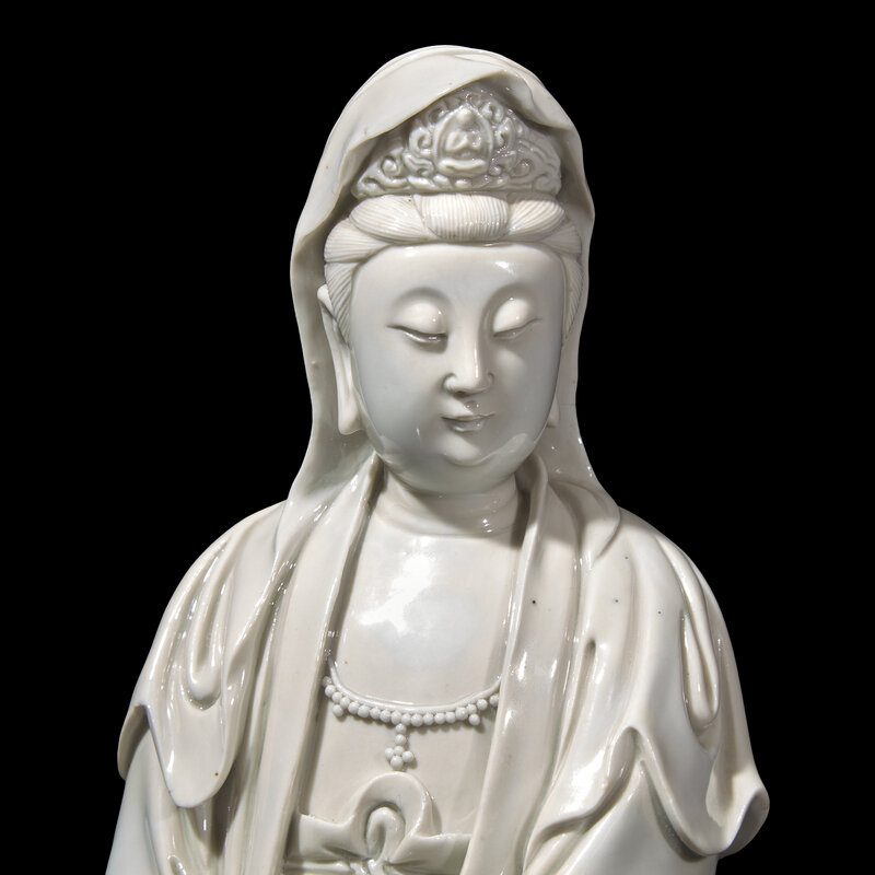 禅画。扇面。明治時代。臨濟宗高僧..大德寺..松雲和尚。美品。茶道美術 A large painted wood seated monk Japan, Edo period, 18th