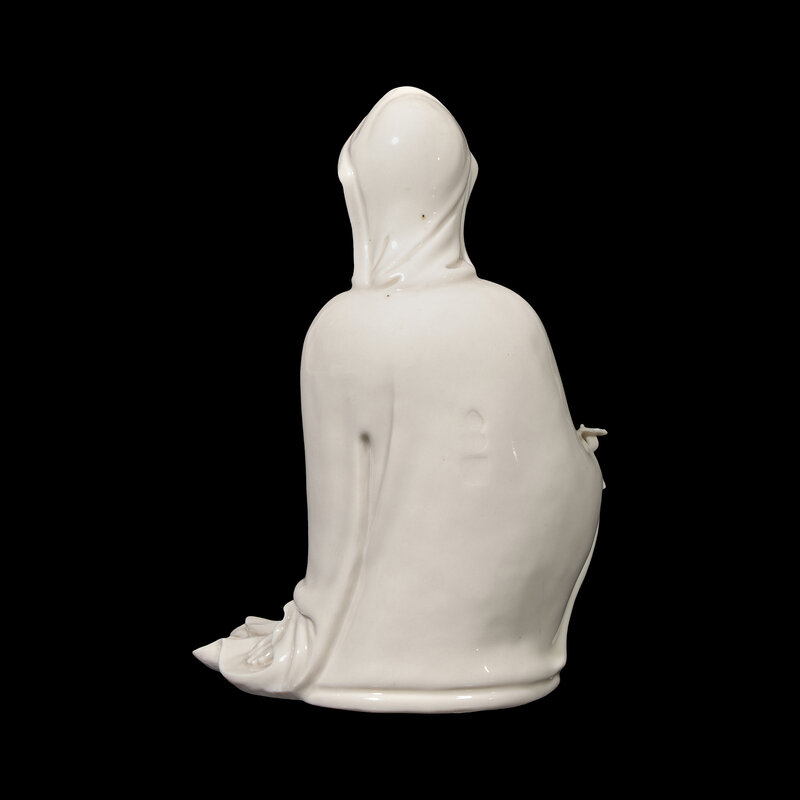 渡海观音。 德化白瓷。 清中期。中国骨董。古美術 A Chinese Blanc de Chine Guanyin, 18th/19th Century 清中期德化白瓷