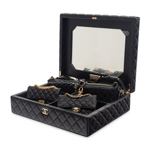 CHANEL "SUCCESS STORY" SET OF FOUR MINI BAGS WITH BOX