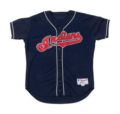 A 2001 Kenny Lofton Cleveland Indians Signed Jersey Lot 414