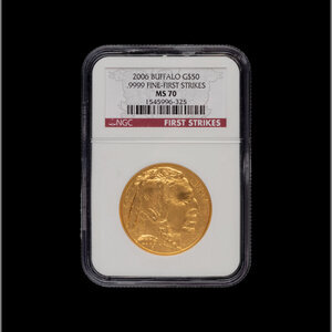 A 2006 Buffalo: Fine-First Strike $50 Gold Coin (NGC MS70)