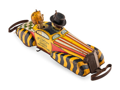 激レア　JOSEPH BIRD & SONS マーマレードジャー A Marx Charlie McCarthy and Mortimer Snerd Private Car Toy Lot 1036