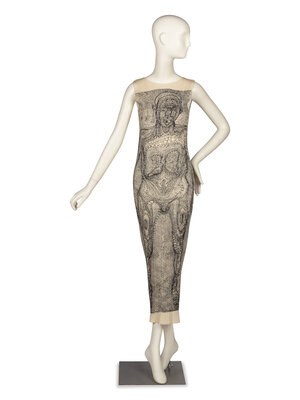 Issey Miyake Pleats Please dress, Guest Artist Tim Hawkinson