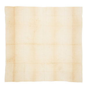 [LINCOLN ASSASSINATION]. A handkerchief carried by President Abraham Lincoln at Ford's Theatre on the night of his assassination, 14 April 1865.