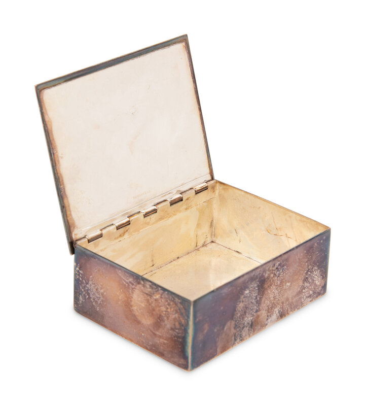 A Tiffany and Silver-Plate and Shagreen Box Lot 63