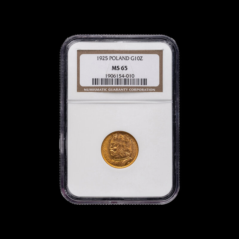 POLAND] A 1925 10 Zloty Gold Coin [NGC MS65] Lot 271