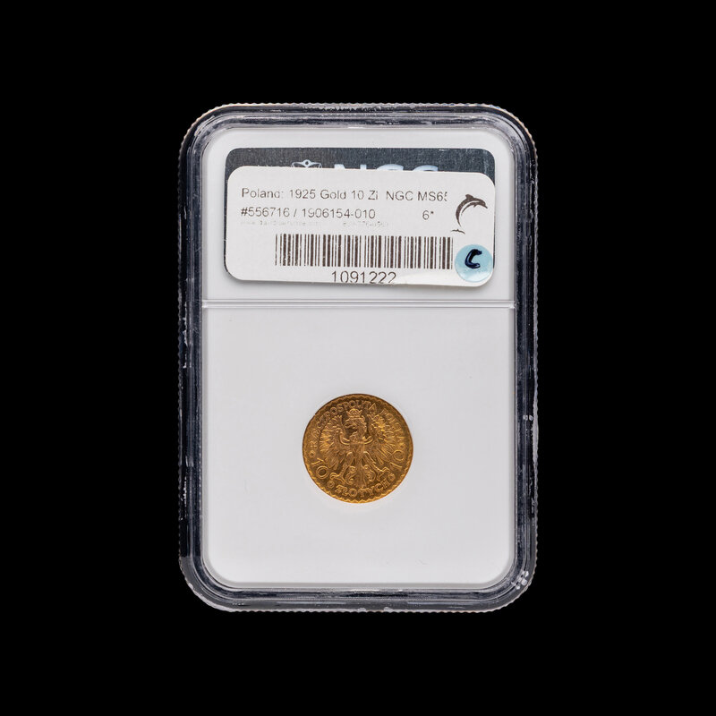 POLAND] A 1925 10 Zloty Gold Coin [NGC MS65] Lot 271