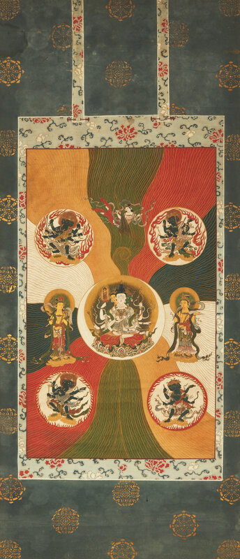 A Japanese Buddhist Mandala Painting, 19th/Early 20th Century 日本