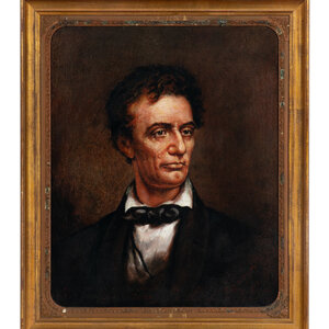 Charles Alfred Barry
(American, 1830-1892)
Abraham Lincoln: The Greek God, 1892
oil on canvas, framed