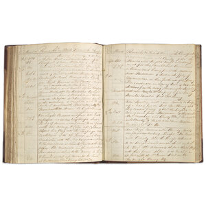 [Star-Spangled Banner] Malden, Charles R. Manuscript Logbook of the HMS Trave, ca. 1814-16, Present at the Battles of Baltimore and New Orleans 