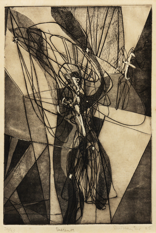 Stanley William Hayter, (British, 1901-1988), Descente, 1945 Lot 228